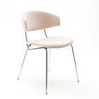 Стул Verdi, микровелюр бежевый, опоры хром