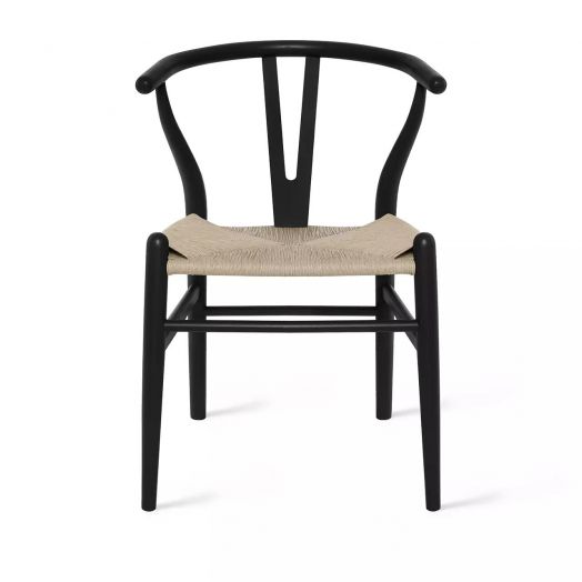 Стул Edvin, бук натуральный (покрытие  - эмаль черная)