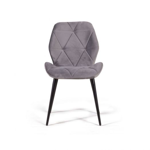 Стул Crystal, бархат светло-серый 26