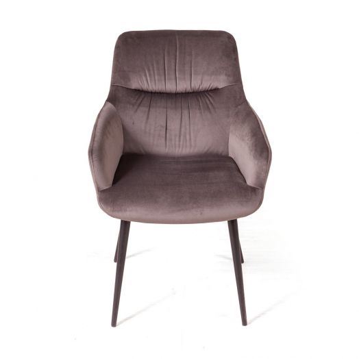 Стул Jordan, бархат пепельно-бежевый 25, опора конус