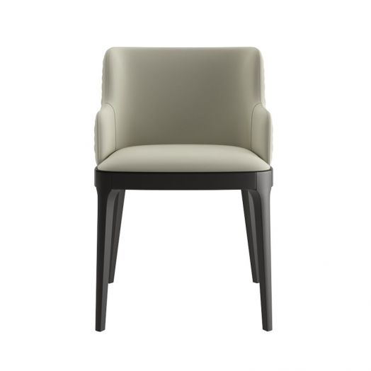 Стул с подлокотниками Magda, массив бук, велюр бежевый