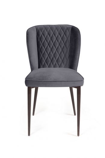 Стул Next, бархат серый 27