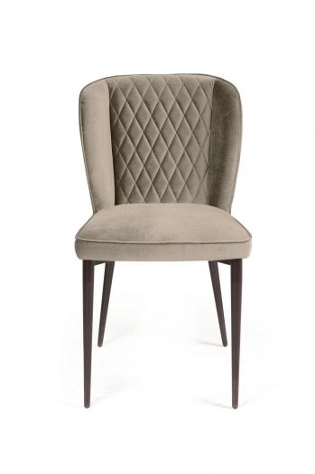 Стул Next, бархат пепельно-бежевый 25