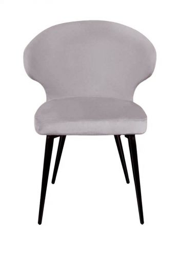 Стул Richard, бархат светло-серый 26