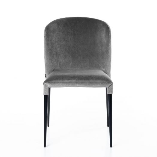 Стул Albert (Альберт), бархат серый 27