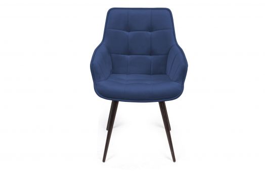 Стул Capri  поворотный 360 градусов, бархат синий 29 / опора конус