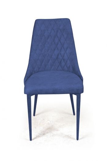 Стул CONNOR LUXE, бархат синий 29/конус