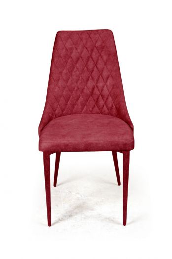 Стул CONNOR LUXE, бархат винно-красный 16/конус