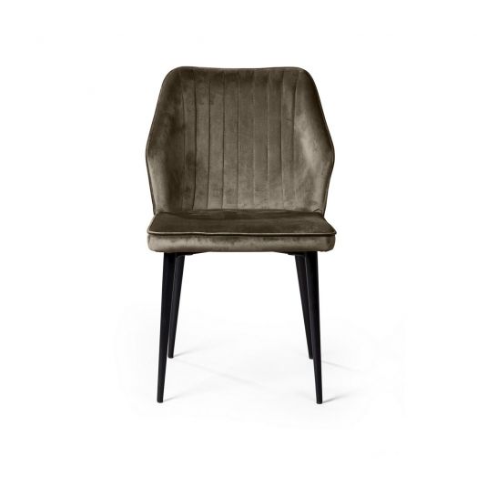 Стул Berg, бархат коричневый 12