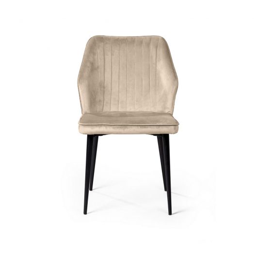 Стул Berg, бархат светло-бежевый 2