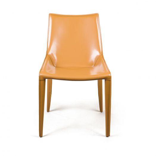 Стул David, кожа camel