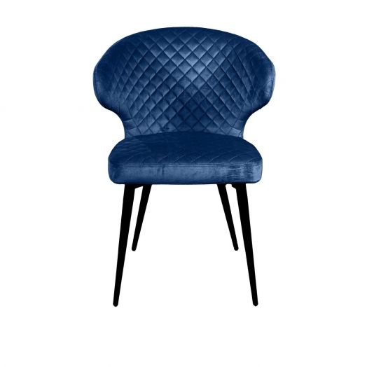 Стул Richard ромб, бархат синий 29