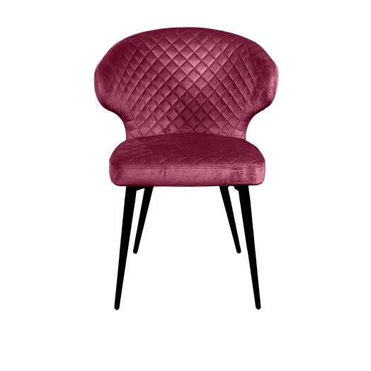 Стул Richard ромб, бархат винно-красный 16
