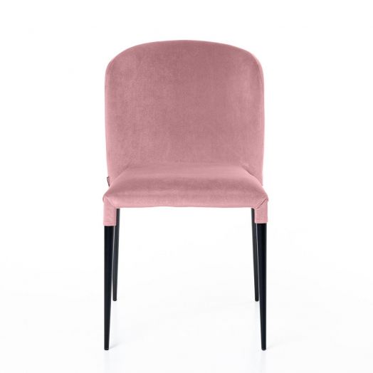 Стул Albert (Альберт), бархат пудровый 15