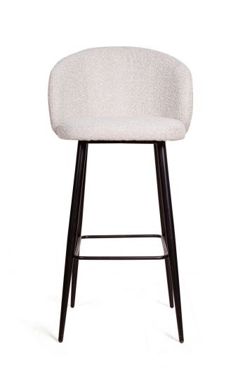 Стул полубарный Vito, букле белый / опора конус