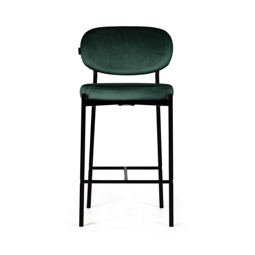 Стул полубарный Mason, бархат зеленый 19