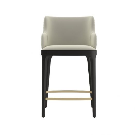 Кресло полубарное Magda, массив бук, велюр бежевый