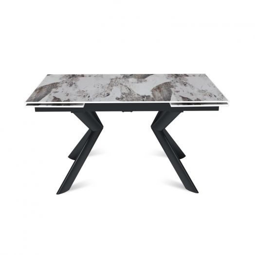 Стол раскладной Bridge (140+40+40), керамика глянцевая Pandora