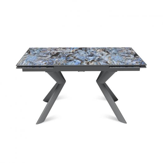 Стол раскладной Bridge (140+40+40), керамика глянцевая Lemurian Blue