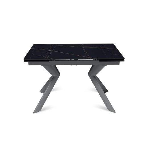 Стол раскладной Bridge (120+30+30), керамика матовая Black Gold