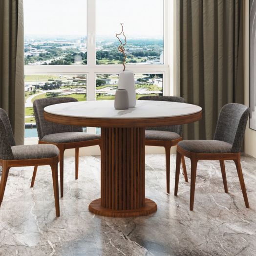 Стол Denver 110, круглый матовый