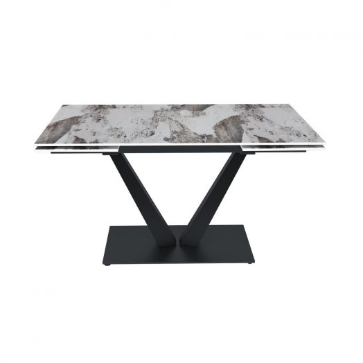 Стол раскладной Malibu (140+40+40), керамика глянцевая Pandora