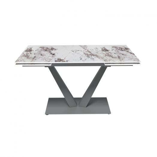 Стол раскладной Malibu (140+40+40), керамика глянцевая Patagoniya