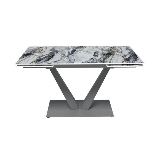 Стол раскладной Malibu (140+40+40), керамика глянцевая Cold Jade