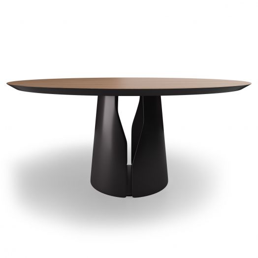 Стол круглый GIO 140, шпон