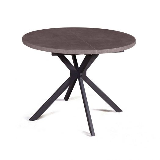 Стол круглый Vegas раздвижной (100+40) камень темный