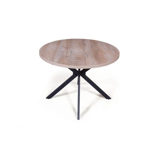 Стол круглый Vegas раздвижной (100+40) дуб эндгрейн