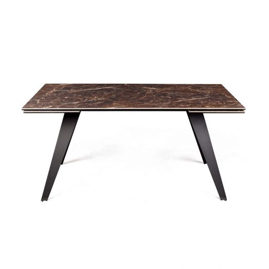 Стол раскладной Grant (160+40+40), мрамор испанская керамика коричневый