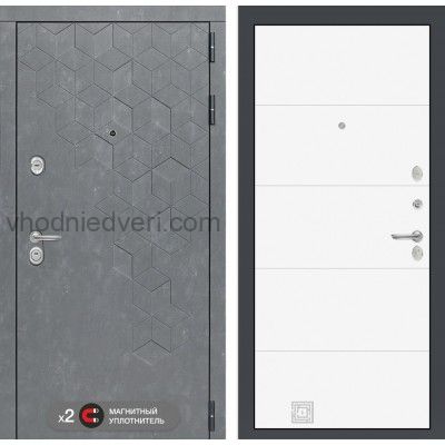 Входная дверь Лабиринт BETON - 13 Белый софт