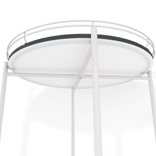 Столик журнальный SHT-CT20 каменный уголь/белый муар