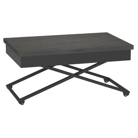 Стол универсальный трансформируемый АНДРЭ Loft ЛДСП интра/чёрный