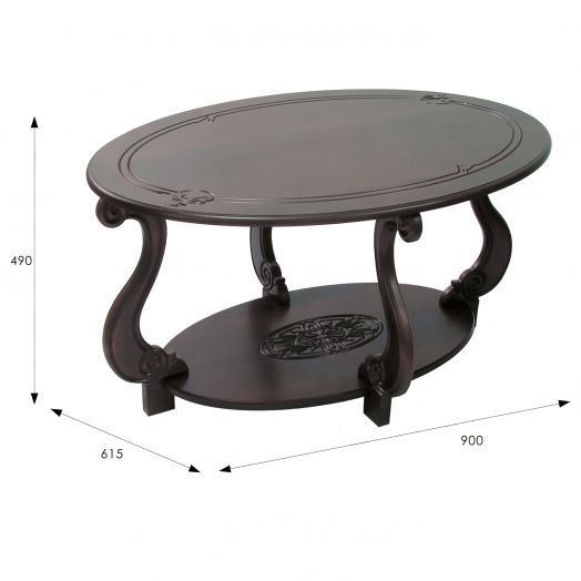 Стол журнальный Овация (М) темно-коричневый