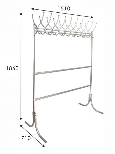 Вешалка напольная М 12 металлик