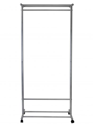 Вешалка напольная на колесах М 9 металлик
