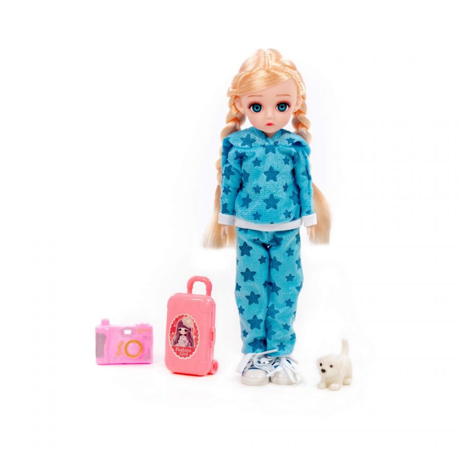 Кукла "Даша" (29 см) в спортивном костюме + аксессуары (3 элемента) (в коробке №2)