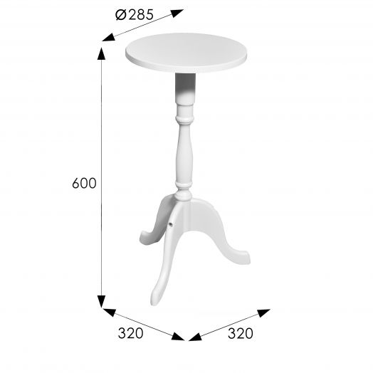 Подставка под цветы напольная П2 белый
