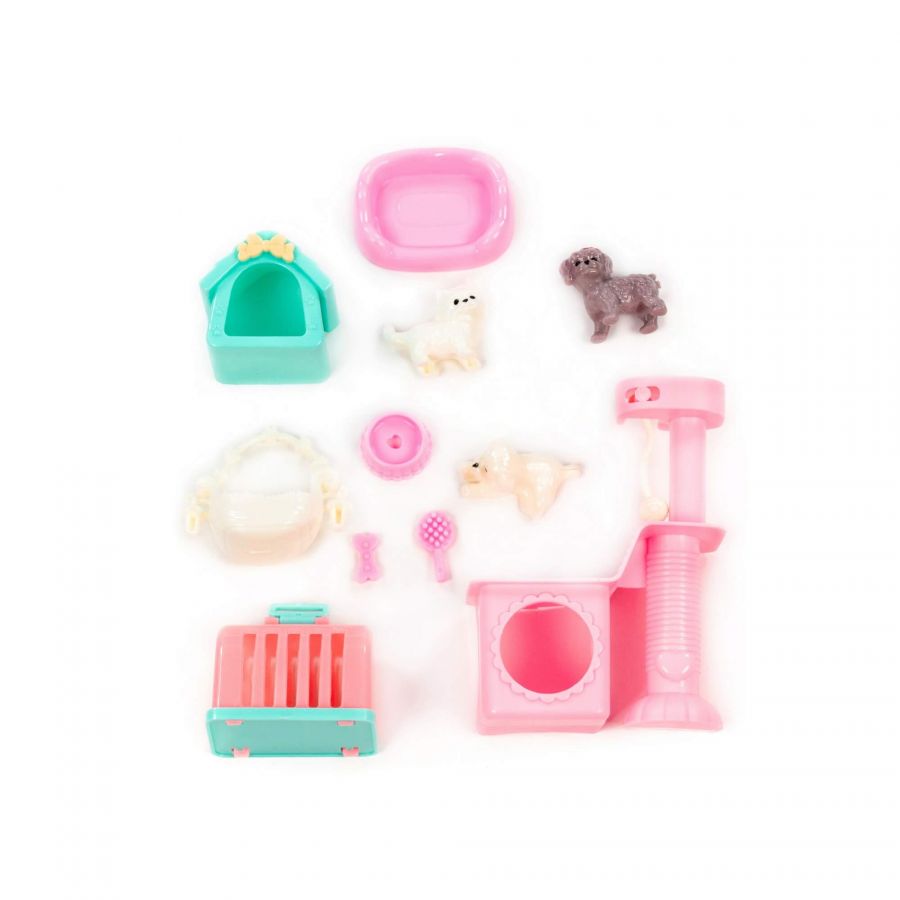 Кукла "Даша" (29 см) на прогулке + аксессуары (11 элементов) (в коробке №2)