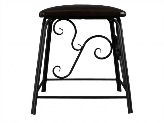 Банкетка Сартон 31 черный/экокожа коричневый