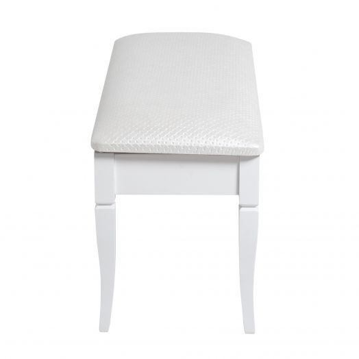 Банкетка Вивальди М с ящиком белый, ткань экокожа белый