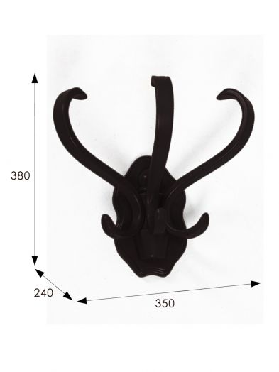 Вешалка настенная В 3Н венге