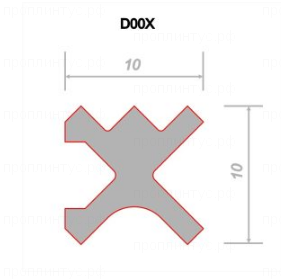 Разделительный профиль D00X
