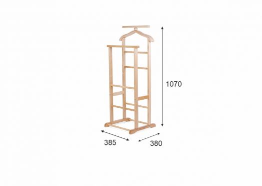Вешалка костюмная В 9Н светло-коричневый