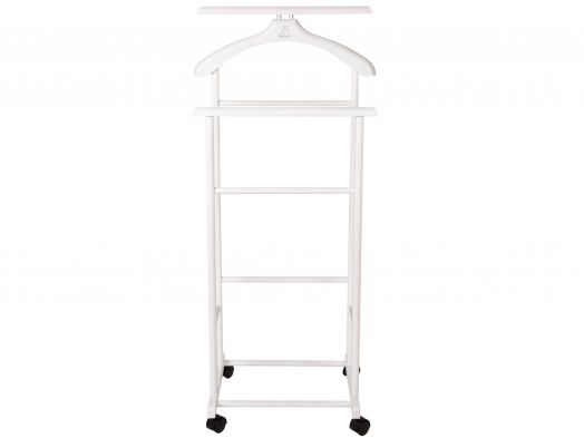 Вешалка костюмная на колесах В 22Н белый