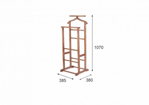 Вешалка костюмная В 9Н средне-коричневый