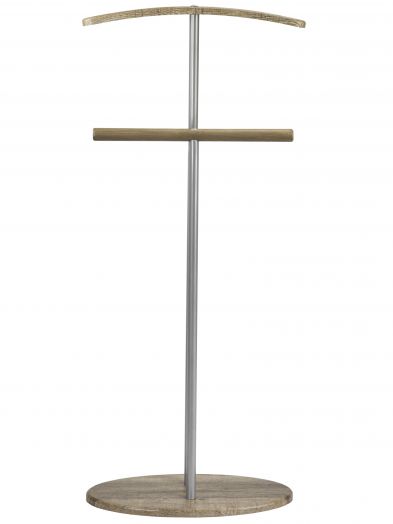 Вешалка костюмная Дэви 2 металлик/дуб крымский состаренный