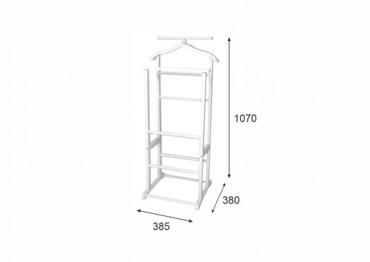 Вешалка костюмная В 9Н белый